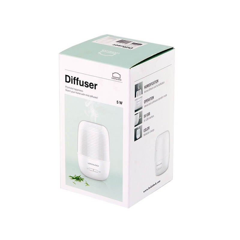 M&aacute;y khuếch t&aacute;n tinh dầu LocknLock, 5V, 5W, Bằng Nhựa PP V&agrave; ABS - 2 m&agrave;u (Trắng đục, Trắng trong) - ENH221 image number null